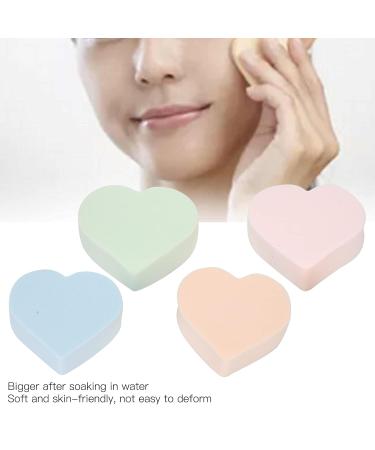 4-Piece Soft Heart-Shaped Makeup Sponge Set - Wet & Dry Powder Blender for Flawless Foundation - Essential Makeup Tools for Women - Buy Online on GoSupps.com