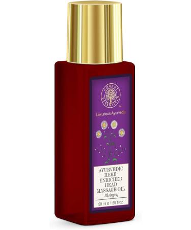 Buy Forest Essentials Ayurvedic Herbal Massage Oil Bhringraj 50ml - Nourishing & Revitalizing Massage Oil for Hair & Body - Buy Online on GoSupps.com