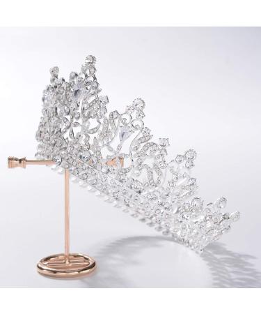 S SNUOY Silver Queen Bridal Crown Tiara Headband for Wedding - Buy Online on GoSupps.com