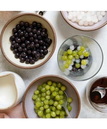 Tapioca Pearls Bubble Tea Boba Pearls (Black Sugar 2pk) With Recipe Card 2 Mins - Buy Online on GoSupps.com