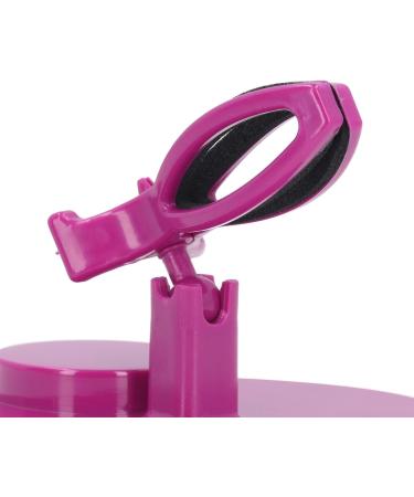 Sonew Anti Spill Nail Polish Bottle Holder Handsfree Adjustable Angle Nail Polish Bottle Clamp Nail Art Tool for Home Salon (Purple) - Buy Online on GoSupps.com