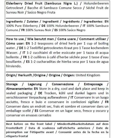 Buy Organic Helcherberries Dried Elderberry - 50g Pack | Herba Organica - Superfood for Immune Support & Natural Remedies - Buy Online on GoSupps.com