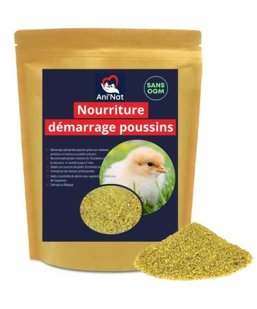 Aninat chick food first food with vitamins proteins minerals and essential oils.Chick starter without antibiotics and without genetic engineering.Suitable from birth.(3.8kg) 3.8 kg (1 Pack)