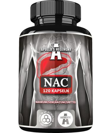 NAC 500 mg |N-acetyl L-cysteine 120 vegan capsules |4 months stockAmino acids Dietary supplement to support the liver function |Reduction of oxidative stress |By Apollo s Hegemony