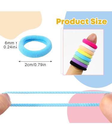 Hanyousheng 200-Piece Multi-Colored Hair Ties | Durable Rubber Bands for Women Girls & Men | Perfect for Braids & Everyday Use - Buy Online on GoSupps.com