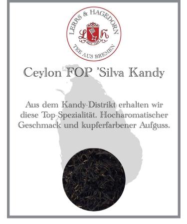 Lerbs & Hagedorn Black-Line Ceylon Fop Silva Kandy Tea 250g