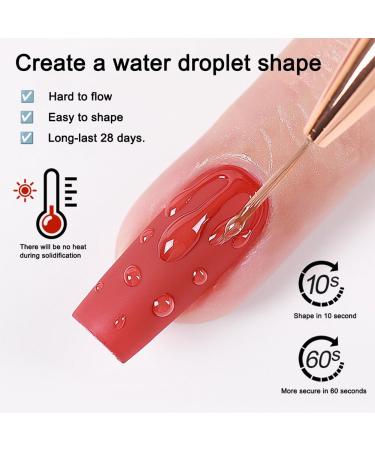 Buy 15ml Water Droplet Gel Nail Polish | Soak Off UV LED | Rain Drop Ice Dew Nail Art Design - Buy Online on GoSupps.com