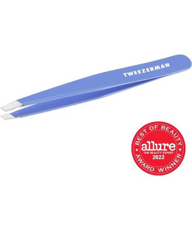 Tweezerman Stainless Steel Slant Tweezer - Lapis Blue Eyebrow Tweezers for Women and Men - Buy Online on GoSupps.com