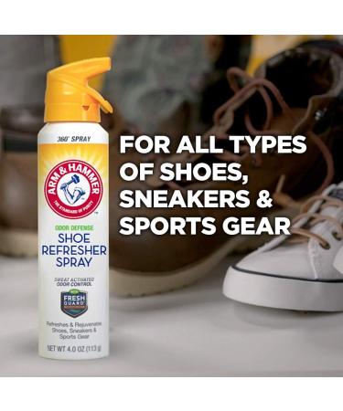 Buy Arm & Hammer Odor Defense Shoe Refresher Spray - Fresh Scent 4 oz | International Shipping Available - Buy Online on GoSupps.com