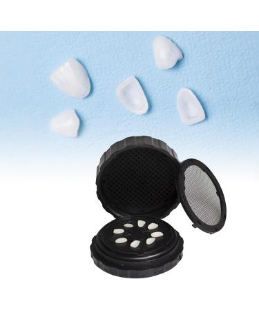 Portable Round Press Box - Reusable Prosthesis Veneer Storage with Replacement Pad | Night-Mouth Conservation Solution - Buy Online on GoSupps.com