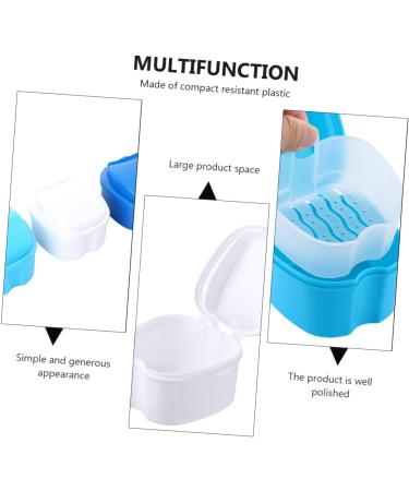 Gleavi 3 Series Box Press Container for Dentures | Dental Prostheses Storage | Blue 10x9x7cm - Buy Online on GoSupps.com