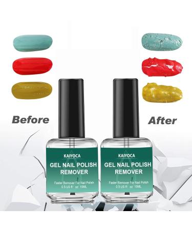 2 Pack Gel Nail Polish Remover Set with Cuticle Pusher - Fast & Easy Nail Polish Removal in 3-5 Minutes, No Tin Foil or Clips Needed - Gentle on Nails - Buy Online on GoSupps.com