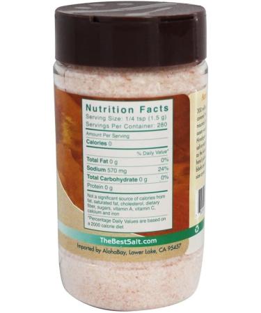 Aloha Bay Himalayan Table & Cooking Salt Fine Crystals 15 oz - Natural Mineral Sea Salt - Buy Online on GoSupps.com