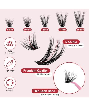 Laluerck DIY Eyelash Extension Kit with Lash and Seal and Lash Applicator Tools for Self Application at Home Combination 1 - Buy Online on GoSupps.com