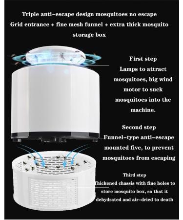 Bug Zapper Mosquito Repellent Indoor Bug Zapper Electric Plug in Flying Insects Mosquito Killer with UV LED Light Portable Gnat Fly Trap for Home Solar Bug Zapper Electric Bug Zapper (Color : Blac Black - Buy Online on GoSupps.com