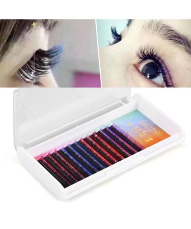 Rainbow Colorful False Eyelashes - Gradient Individual Eyelash Extensions (12mm) for Stunning Looks | Shop Internationally - Buy Online on GoSupps.com
