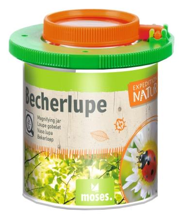 Moses.Beaker glasses Basic-Expedition Nature mug with a magnifying lid for 3 times and 5 times enlargement magnificent box for observation of insects or leaves double magnification cup for children - Buy Online on GoSupps.com