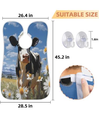 Shop Cow Daisy Flower Beard Bib Apron Perfect Beard Hair Catcher for Men Ideal Father's Day & Christmas Gifts for Dad and Husband - Buy Online on GoSupps.com