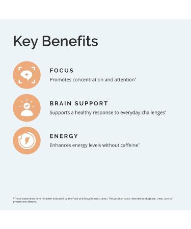 Dr Amen BrainMD Focus & Energy - 120 Capsules | Mental Endurance Booster | Promotes Concentration & Attention | Caffeine Free | Gluten Free - Buy Online on GoSupps.com