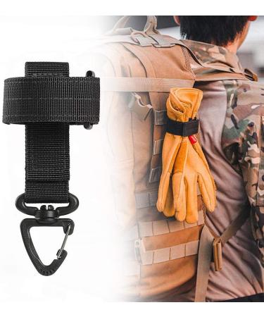 Multi-Purpose Tactical Outdoor Gloves | Climbing Rope Storage Buckle & Key Trailer Adjustable Hook Holder - Black - Buy Online on GoSupps.com