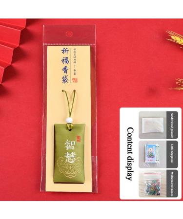 Spiritual Salt With Sachet Fragrant Bag Empty Bag Carrying Pouch Bag Hanging Blessings Style Wishes Good Pendant Chinese - Buy Online on GoSupps.com