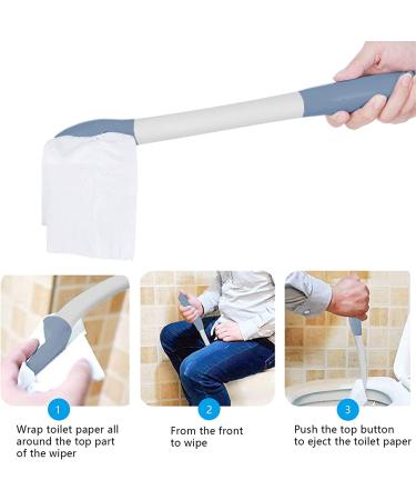 Long Reach Comfort Wiper - Butt Buddy Wiping Aid for Elderly - Self Wipe Assist Wand for Limited Mobility - Buy Online on GoSupps.com