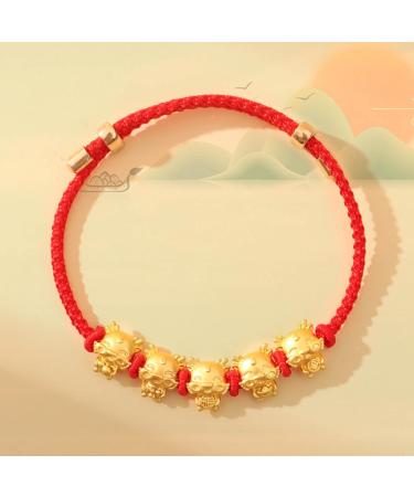 Shop OralGos Wholesale Dragon Year Bracelet - Delicate Handcrafted Accessories Lightweight Cotton Rope  - Buy Online on GoSupps.com