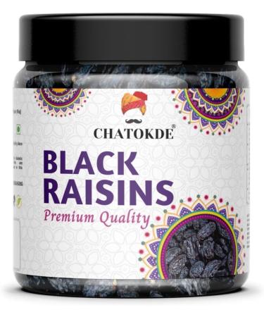 CHATOKDE Premium Raisins Combo Pack Of 2 Black Raisins & Green Raisins 250g Each 500g_Packing May Vary - Buy Online on GoSupps.com