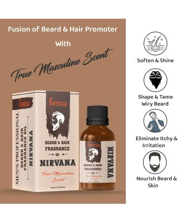 Buy Nirvana Beard and Hair Fragrance Oil - 30ml | Premium Quality & International Shipping - Buy Online on GoSupps.com