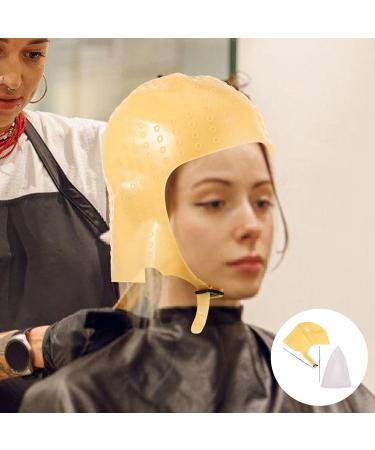 Lot de 2 Bonnets M ches en Silicone Doux Marron et Blanc avec Aiguille Crochet M tallique Bonnet de D coloration Capillaire Perfor R utilisable Outil Professionnel pour - Buy Online on GoSupps.com