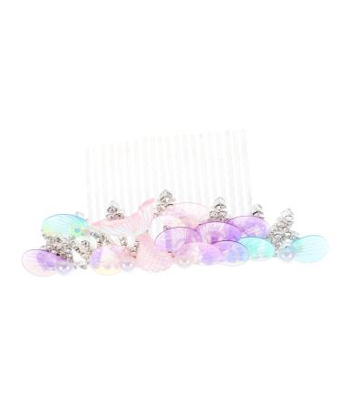 minkissy Rhinestone Tuck Comb Women Hair Comb Hair Comb Clip for Girl Headpieces for Girls Headdresses for Women Girls Hair Comb Girl Hair Comb Clip Wig Rhinestones Crown Metal Women's
