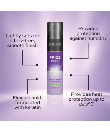 Frizz Ease Moisture Barrier Hairspray 250ml - Flexible Hold - Buy Online on GoSupps.com