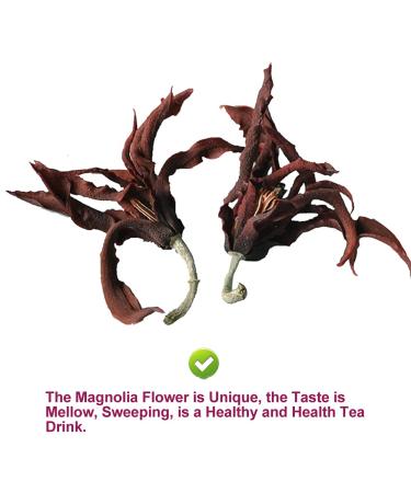Premium Dried Magnolia Tea 40g - Edible Flower Herbal Tea | Fragrant Natural Health Benefits - Buy Online on GoSupps.com