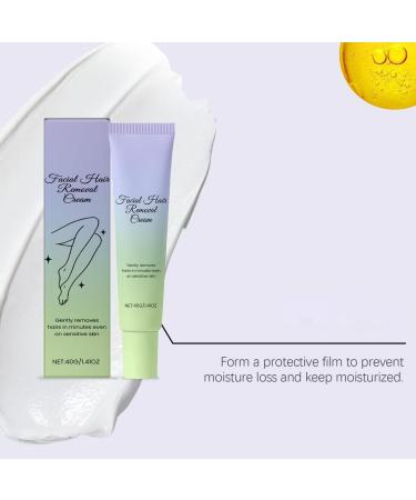  Sgjwyc Pack of 2 facial hair removal creams for women and men gentle and painless hair removal cream moisturizing and nourishing soft and soothing - Buy Online on GoSupps.com