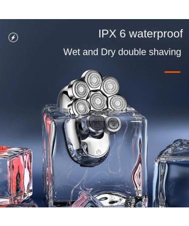 Buy 6 in 1 Digital Display Rechargeable Electric Head Shaver for Bald Men | Versatile Beard Trimmer & Grooming Kit - International Shipping Available - Buy Online on GoSupps.com