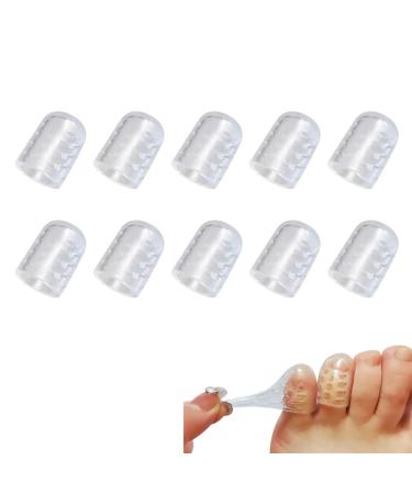 Silicone Anti-Friction Toe Protector 2024 New Little Gel Toe Protectors Toe Separators for Friction Corn Blister Men Women (10Pcs)