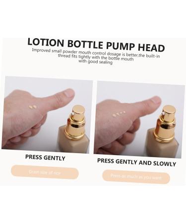 Beavorty 2pcs Lotion Pump Foaming Dispenser Replacement Pump Head Bottle Pump Replacement Air Pump Make up 10x2.3cm Golden - Buy Online on GoSupps.com