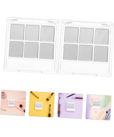 FRCOLOR 3ensembles Palette de Fards Paupi res Vide avec Compartiments et Porte-pinceaux Bo te de Rangement Transparente et Portable pour Cr er Combinaisons de Couleurs - Buy Online on GoSupps.com