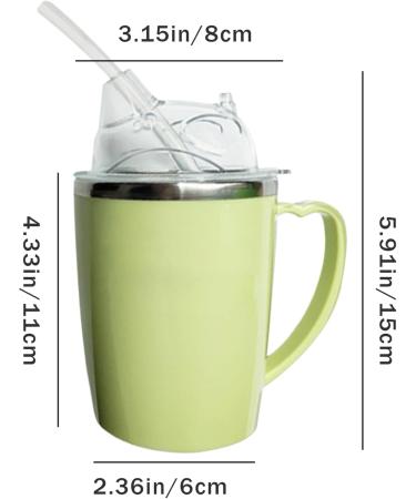 Beakers for Elderly 350ml Spill Proof Adult Sippy Cup with Straw 3-in-1 Stainless Steel Dysphagia Cups with Handle Adult Drinking Cup for Elderly Disabled Patient Maternity Kids - Buy Online on GoSupps.com