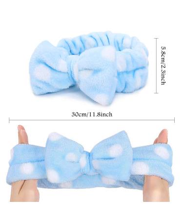 12pcs Coral Fleece Spa Headbands | Makeup & Face Washing Headwraps | Soft Bowknot Hair Bands - 12 Colors | Ideal for Spa Parties & Birthday Celebrations for Girls and Women - Buy Online on GoSupps.com