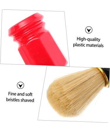 Beavorty 3-Piece Wood Shaving Brush Set | Men's Barber Tools & Neck Duster | Perfect for Beard Grooming & Shaving Salon Use - Buy Online on GoSupps.com