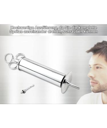 50 ml Metal Syringe with Attachments - Durable & Perfect for Precision Use | International Shipping Available - Buy Online on GoSupps.com