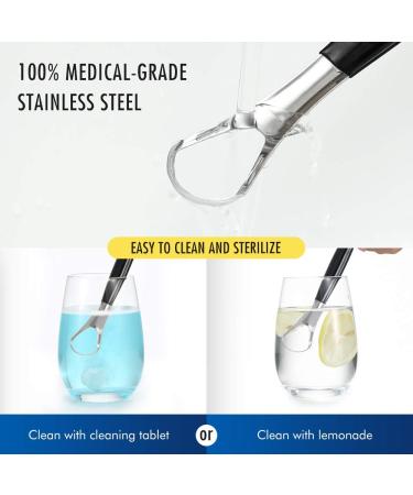 Stainless Steel Tongue Scraper & Cleaner for Oral Care - Adults, Kids, Men, Women - Orabrush Tongue Cleaner - Buy Online on GoSupps.com