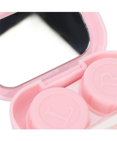 Travel Contact Lens Case Kit - Mini Portable Lens Box Set with Tweezers & Remover Pen (Pink) | International Shipping - Buy Online on GoSupps.com