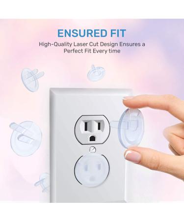 24 Pack Baby Proofing Outlet Covers - Shock Prevention, Easy Installation, Safe & Secure Plastic Plug Covers - Buy Online on GoSupps.com