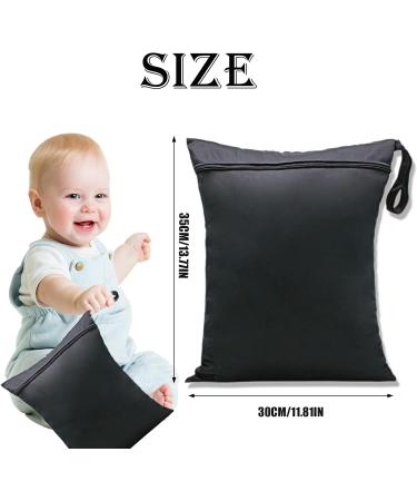 Reusable Waterproof Fabric Wet Bag - 2 Pack Laundry & Diaper Bags for Swimming Suits Beach Towels Sports Clothing - Buy Online on GoSupps.com