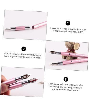 Housoutil 1 Set Nail Art Pen Nail Drill Point Pen Builder Brush Nail Art Tools Embroidery Tools Paint Marker Replacement Tips Nails Accessories Nails Tools Dot Pen Drilling Stainless Steel - Buy Online on GoSupps.com