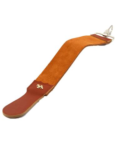 Huachaoxiang Leather Strap Barber Razor Sharpening Belt Gadgets Genuine Leather Is Durable Soft Retro And Elegant Brown