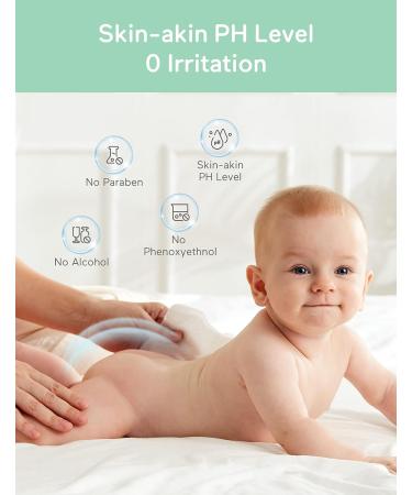 Babycozy 2-in-1 Moisturizing Baby Wipes - 100% Biodegradable & Hypoallergenic - 240 Count (Pack of 6) - Buy Online on GoSupps.com