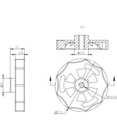 Oyrcvweuy 10pieces Knurled Copper Nuts Heat Bed Platform Leveling Parts for 3D Printer Platform Screw Calibration Leveling Nut - Buy Online on GoSupps.com